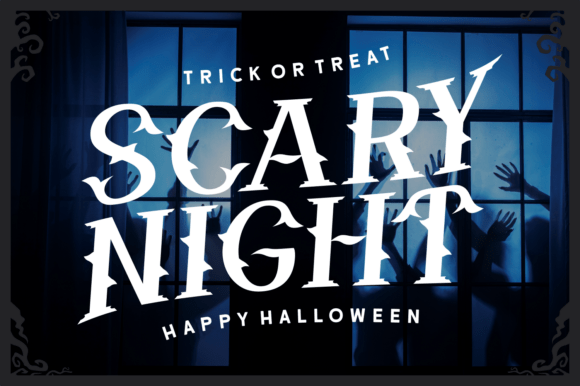 Dread Monster Font PNG with transparent background - Preview 1