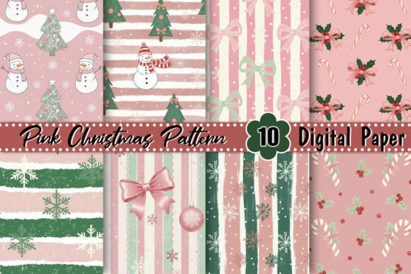 Dream Pink Christmas Pattern
