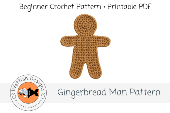 Easy Beginner Crochet Gingerbread Man