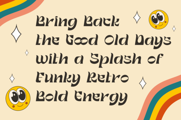 Golden Boogie Font PNG with transparent background - Preview 3