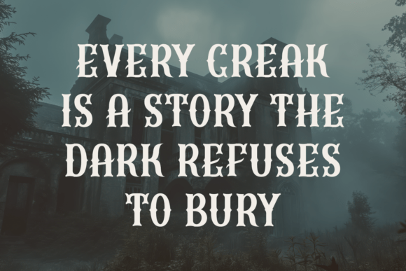 Gothic Fiction Font PNG with transparent background - Preview 1