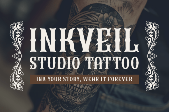 Gothic Fiction Font PNG with transparent background - Preview 2