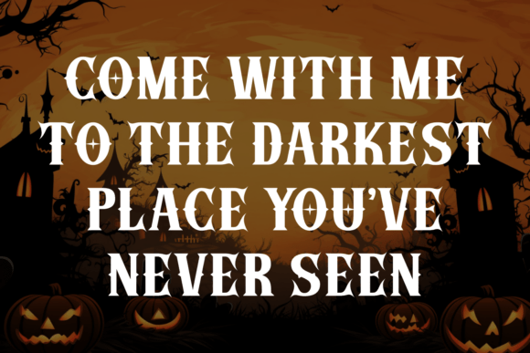 Grave Night Font PNG with transparent background - Preview 2