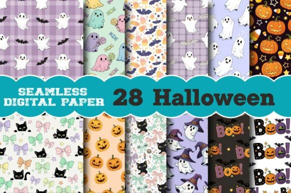 Halloween Seamless Pattern Bundle