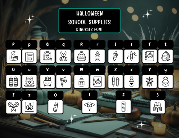 Halloweenschoolsupplies Regular Font - Preview 2