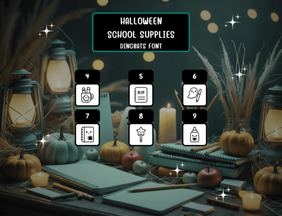 Halloweenschoolsupplies Regular Font - Preview 3