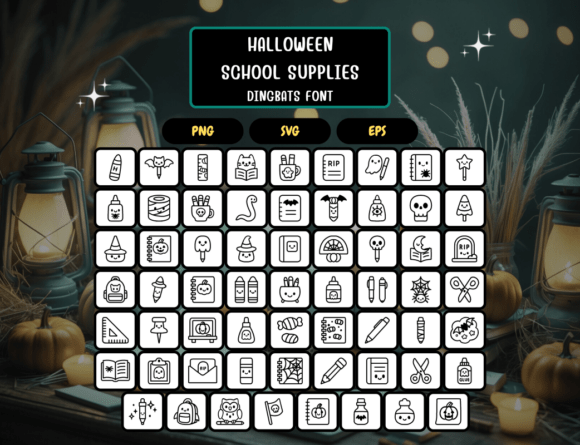 Halloweenschoolsupplies Regular Font - Preview 4
