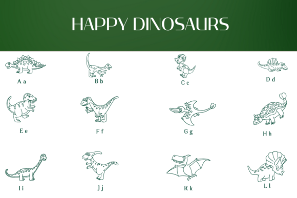 Happy Dinosaurs Font - Preview 1
