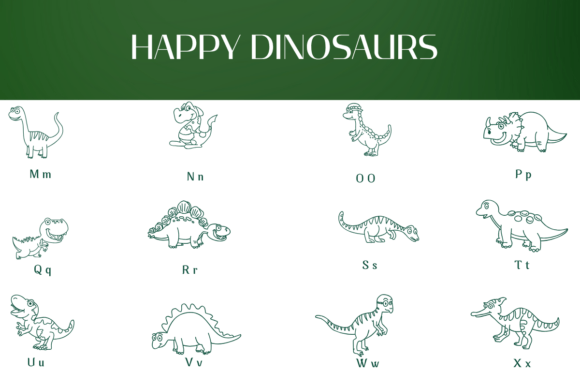 Happy Dinosaurs Font - Preview 2