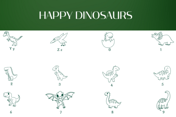 Happy Dinosaurs Font - Preview 3