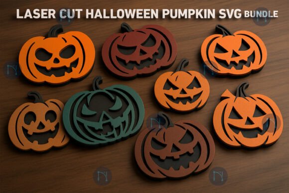 Laser Cut Halloween Pumpkin SVG Bundle