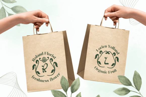 Leaf Crown Monogram Font font preview - 5