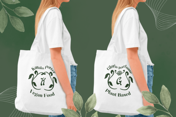 Leaf Crown Monogram Font font preview - 6
