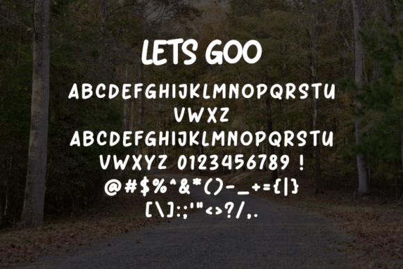 Lets Goo Font PNG with transparent background - Preview 1