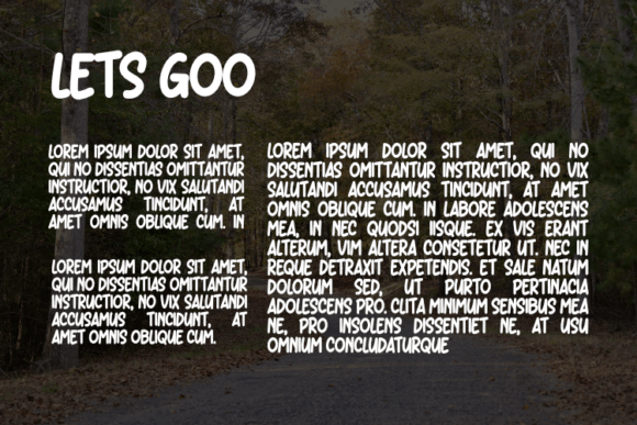 Lets Goo Font PNG with transparent background - Preview 2