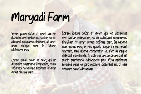 Maryadi Farm Font PNG with transparent background - Preview 2
