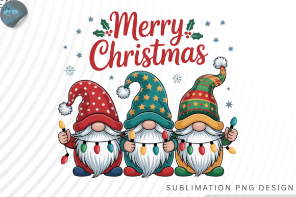 Merry Christmas Gnome PNG Design