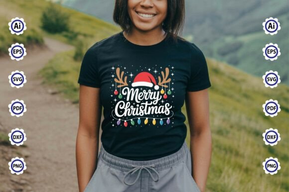 Merry Christmas SVG T-Shirt Design