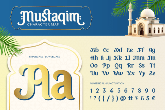 Mustaqim Font PNG with transparent background - Preview 1