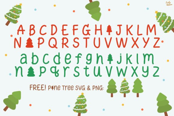 Pinemoji Font PNG with transparent background - Preview 1