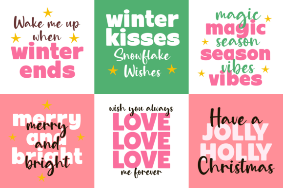 Rainbow Chocolate Font PNG with transparent background - Preview 5