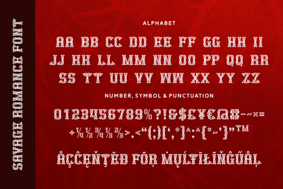 Savage Romance Font PNG with transparent background - Preview 4