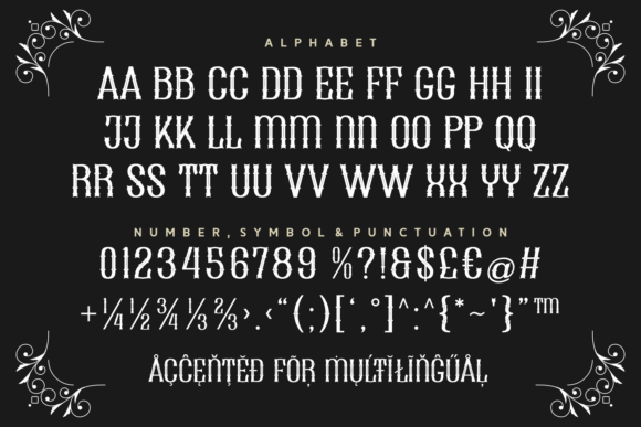 Scar Black Font PNG with transparent background - Preview 3