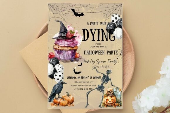 Spooky Party Canva Editable Template