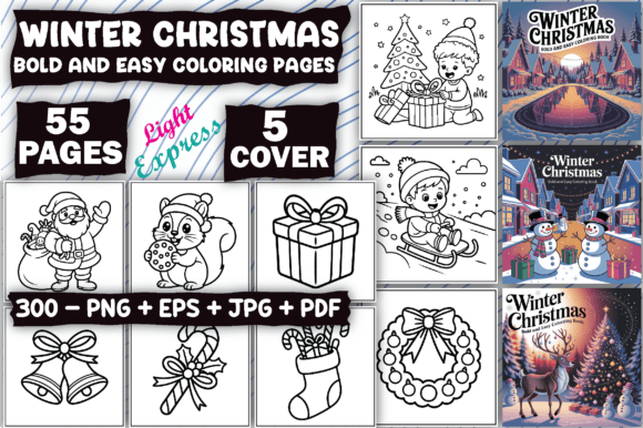 Winter Christmas Coloring Pages