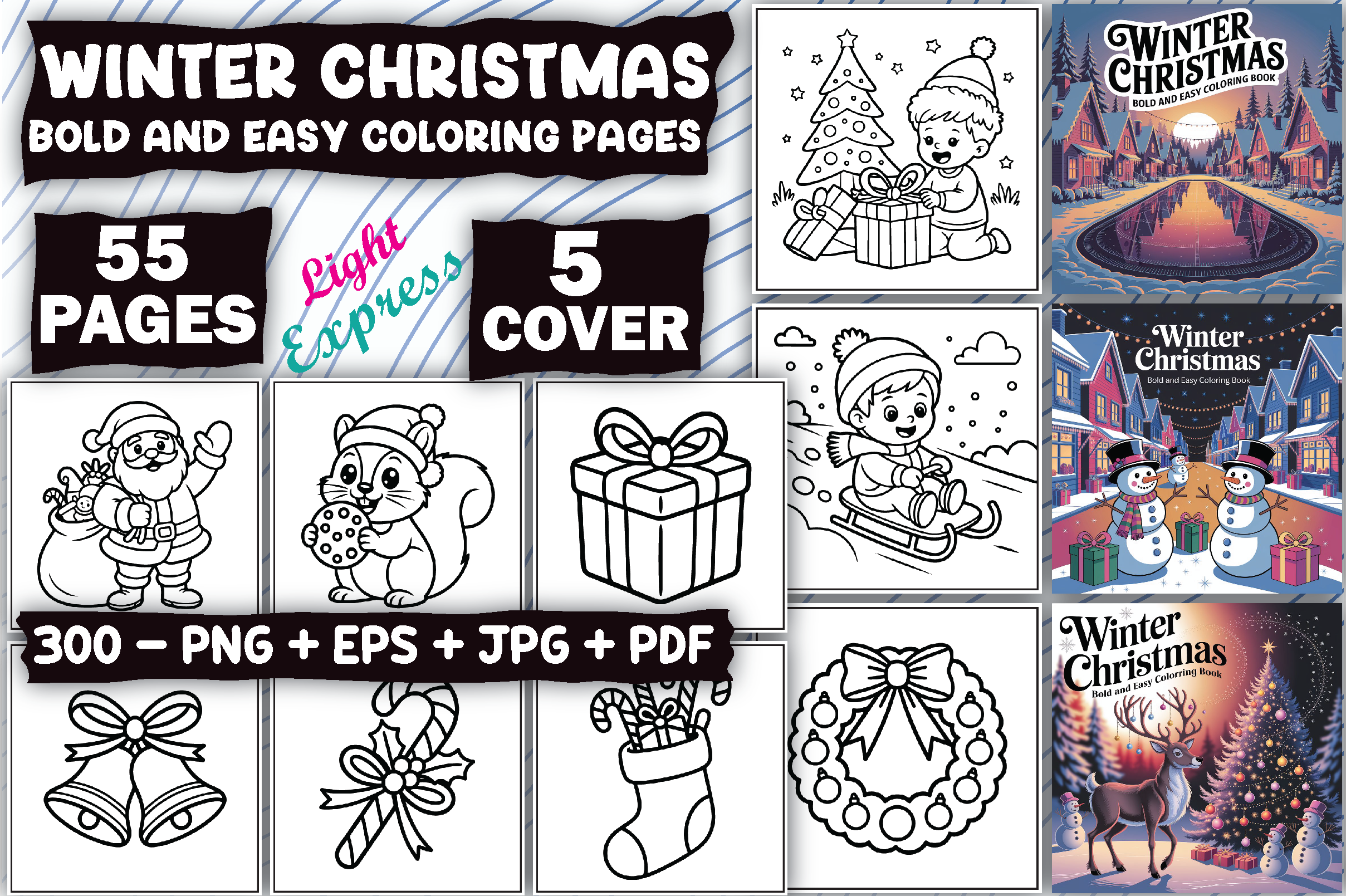 Winter Christmas Coloring Pages