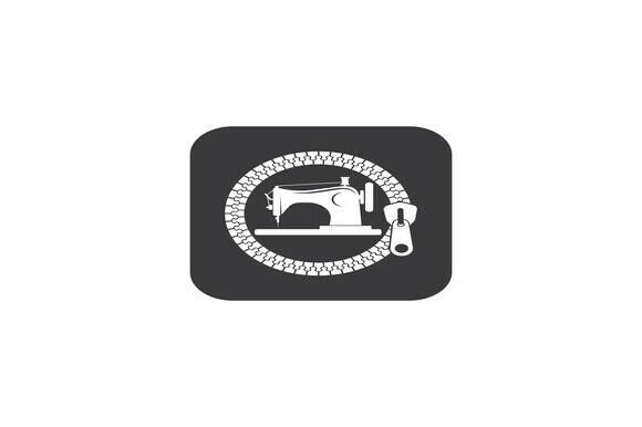 Sewing Machine Icon Logo Vector