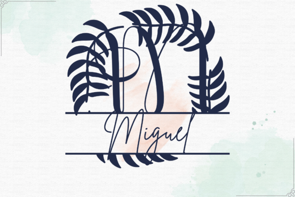 Aristova Split Monogram Font - Preview 1