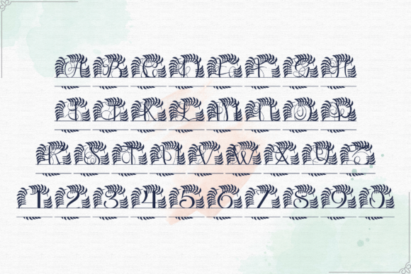Aristova Split Monogram Font - Preview 3