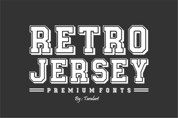 Athletic Jersey Font - Preview 1