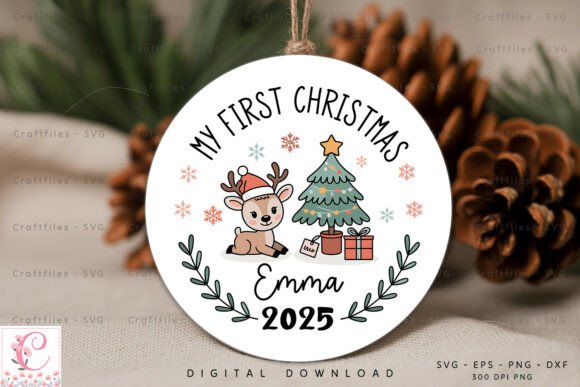 Baby’s First Christmas Ornaments SVG