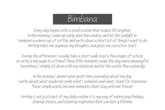 Bimbana Font - Preview 6