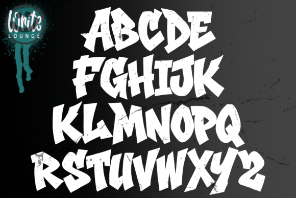 City Spray Font PNG with transparent background - Preview 1