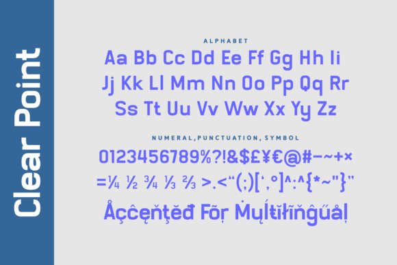 Clear Point Font - Preview 4