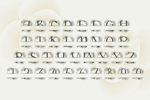 Crestelle Split Monogram Font - Preview 3
