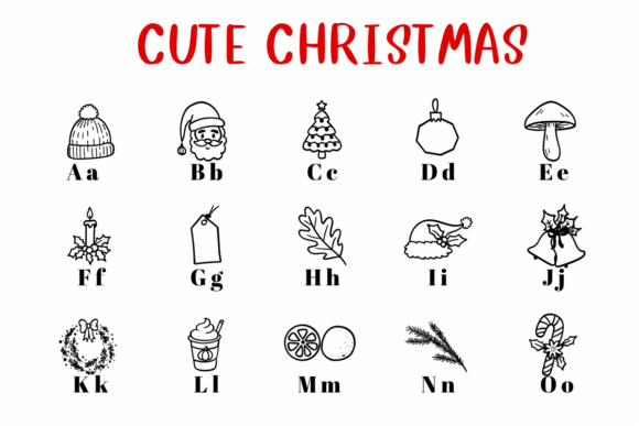 Cute Christmas Font - Preview 1
