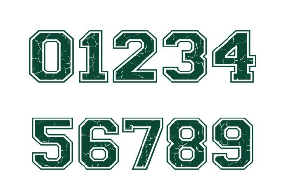 Distressed Varsity Font - Preview 2