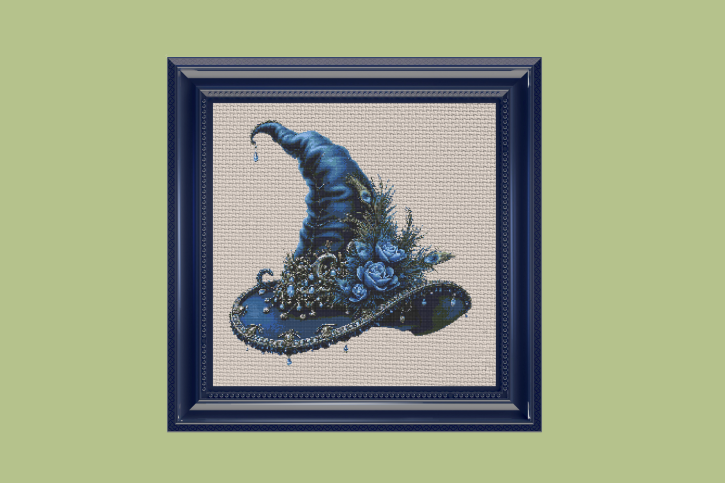 Enchanted Sapphire Witch Hat