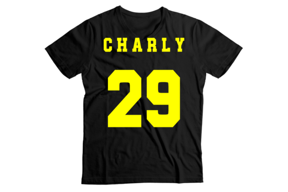 Football Jersey Font PNG with transparent background - Preview 2