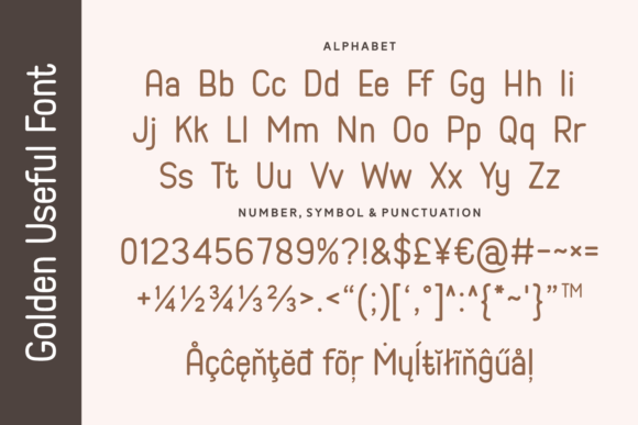 Golden Useful Font - Preview 4