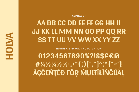 Holva Font PNG with transparent background - Preview 3