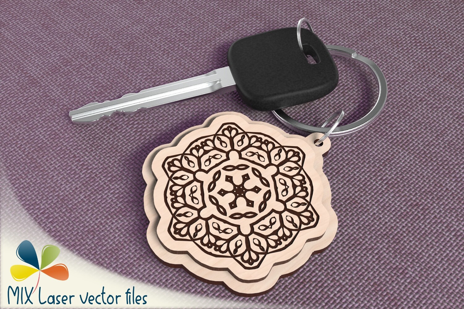 Layered Mandala Laser Engraving File
