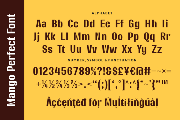 Mango Perfect Font PNG with transparent background - Preview 5