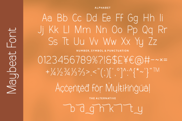 Maybeat Font PNG with transparent background - Preview 4