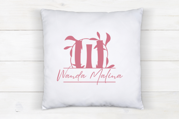 Monarque Split Monogram Font PNG with transparent background - Preview 2