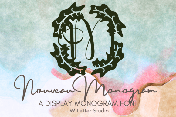 Nouveau Monogram Fonts